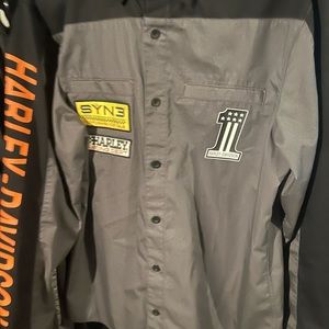 Harley Davidson Racing Long-sleeve Button Down